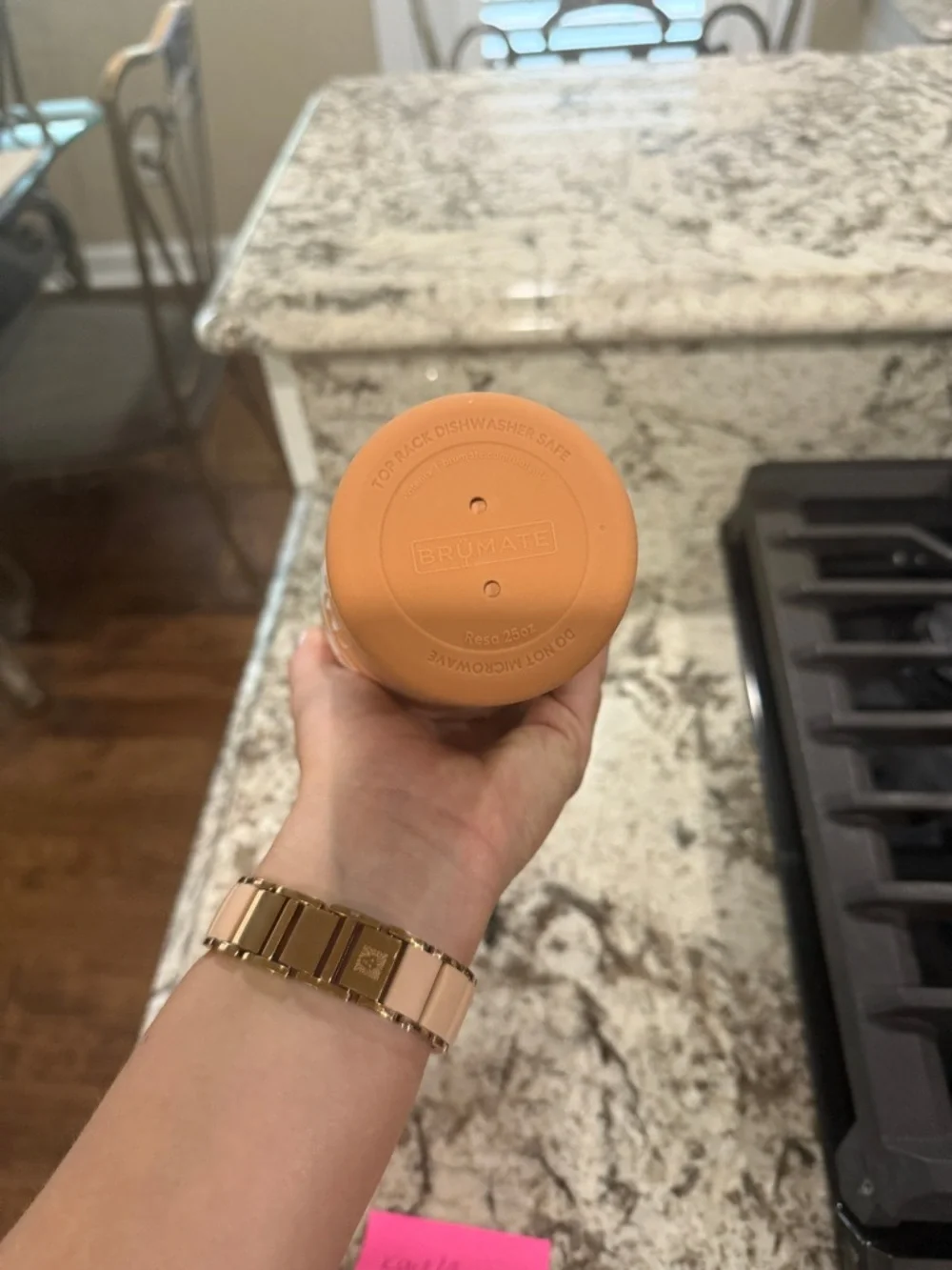 BrüMate Sandstone Bloom 25oz nav with straw top - Picture 2 of 4